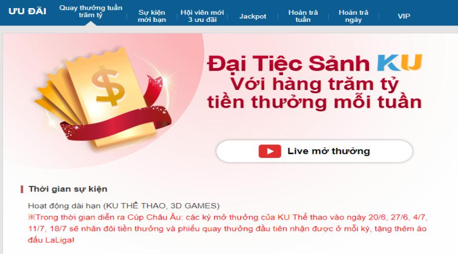 Nhiều chương trình khuyến mãi đáng trải nghiệm khi đến với Kubet