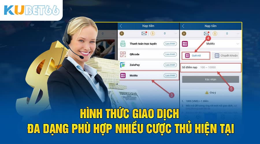 Hình thức giao dịch đa dạng phù hợp nhiều người chơi hiện tại